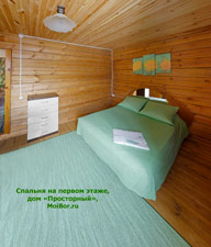 Первая спальня, дом Просторный в Бузулукском бору