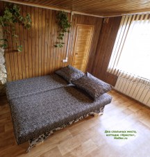 Третья спальня с разложенным диваном, дом «Кристи» в Бузулукском бору